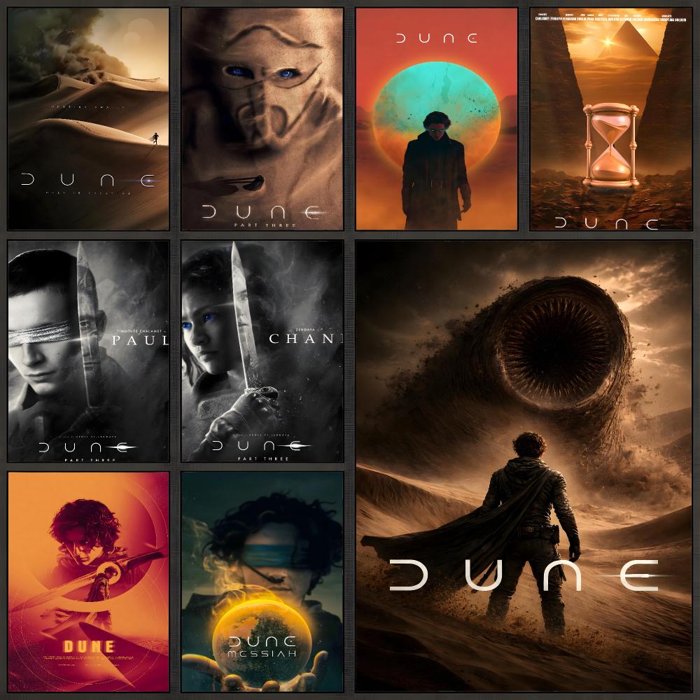 Board Game Dune - Plakat Filmowy Dune Paul Atreides Sci-Fi