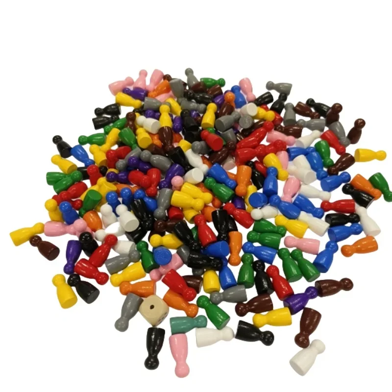 Board Game Catan - 100 szt. Kolorowych Drewnianych Znaczników Szachowych