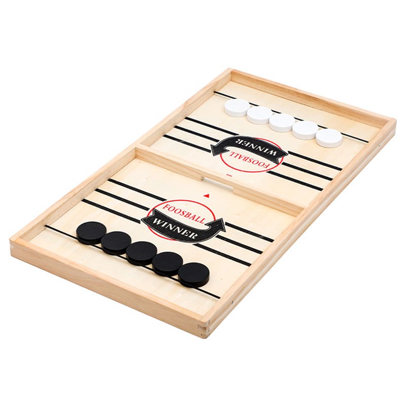 Board Game Family - Drewniana gra planszowa 2w1: hokej na