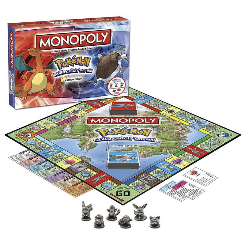 Board Game Monopoli - MONOPOLY Gra Planszowa Pokemon Karty Pikachus