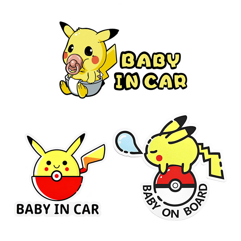 Board Game Quote - Naklejki na samochód z Pikachu dla