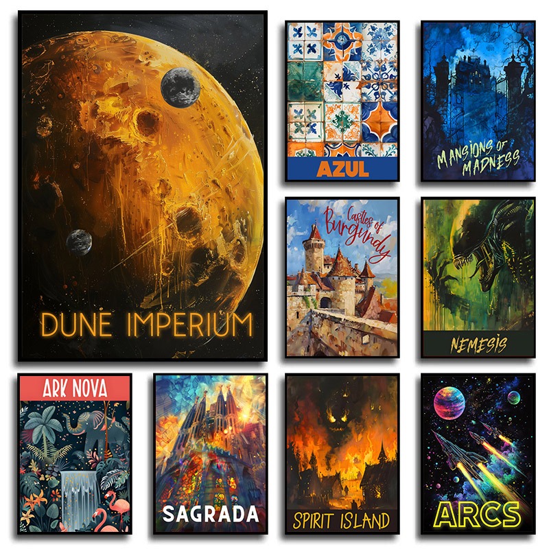 Board Game Dune - Gra planszowa Arcs/Dune Imperium/S Otra Plakat
