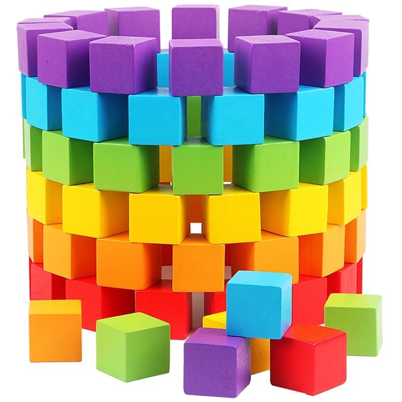 Board Game Dnd - 30 sztuk/partia 2X2CM Drewniane Kolorowe Kostki