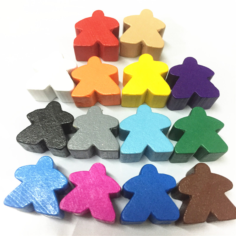 Board Game Catan - 14 sztuk drewniane humanoidalne Meeples pionek