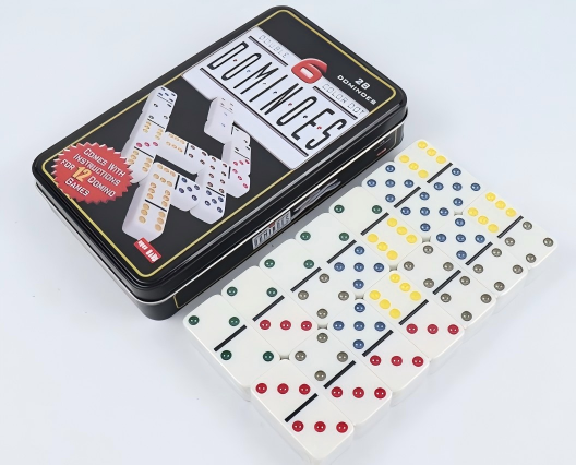 Board Game Family - Elegancki zestaw domino Double Six dla