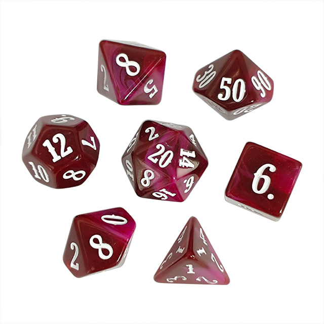 Board Game Dnd - Zestaw Kostek z Akrylu w Różnych