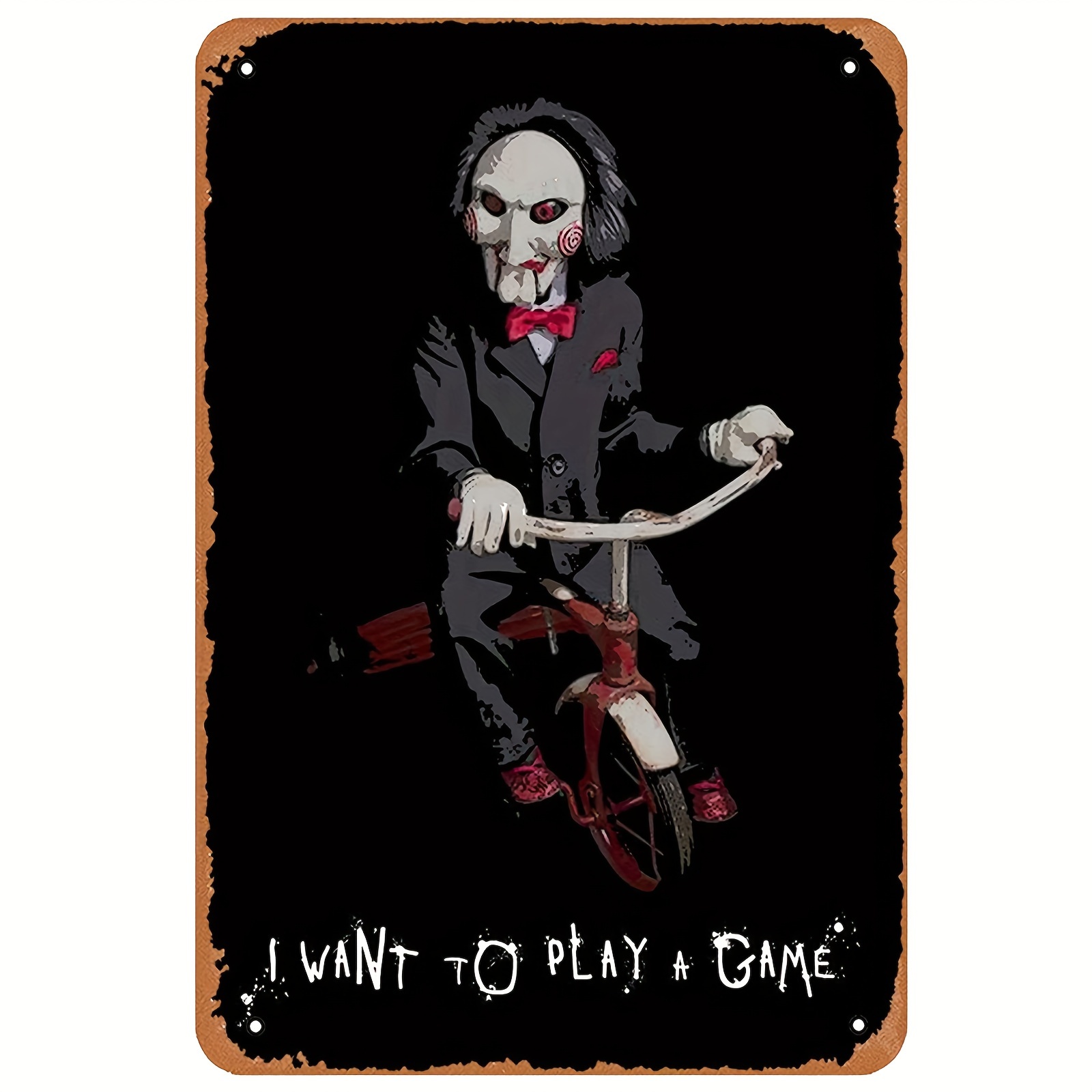 Board Game Quote - Metalowy plakat w stylu vintage -