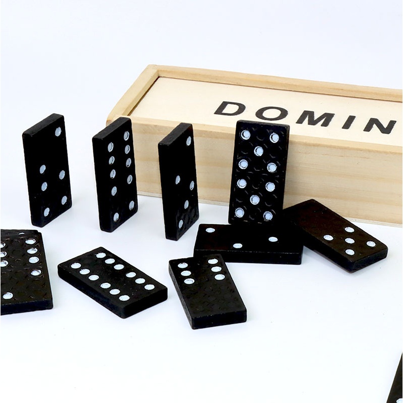 28 sztuk czarnych domino drewn – Board Game Monopoli recenzja i cena
