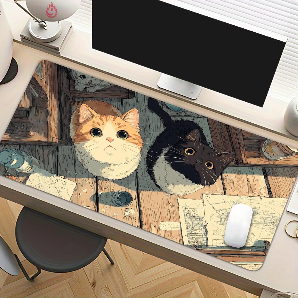 Urocza ilustracja kota, duża p – Play Mat Neoprene recenzja i cena