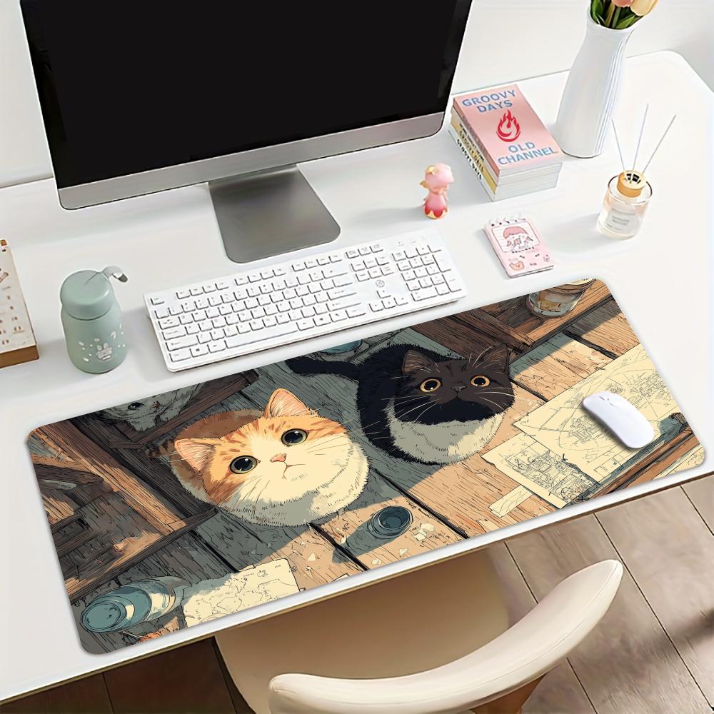 Urocza ilustracja kota, duża p – Play Mat Neoprene recenzja i cena