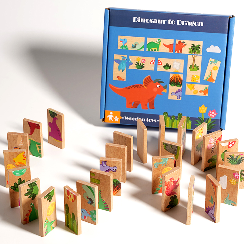 Drewniane Domino Dinozaury Gra – Board Game Monopoli recenzja i cena