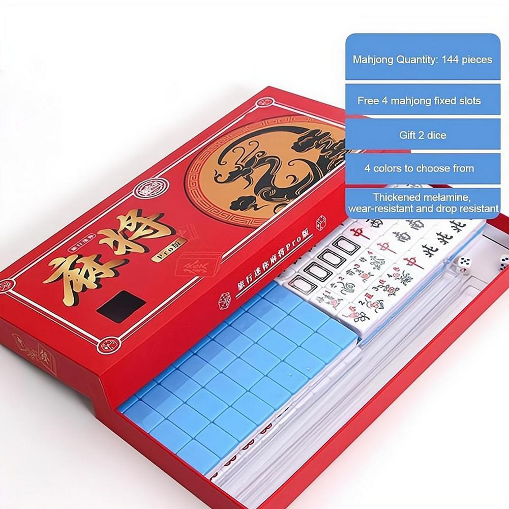 Przenośny Mini Zestaw Mahjong  – Board Game Family recenzja i cena