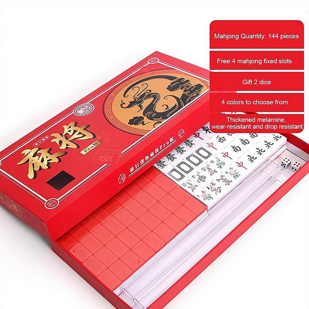 Przenośny Mini Zestaw Mahjong  – Board Game Family recenzja i cena