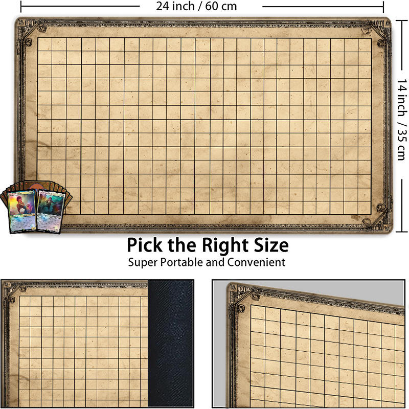 Vintage Grid Tabletop Game Mat – Play Mat Neoprene recenzja i cena
