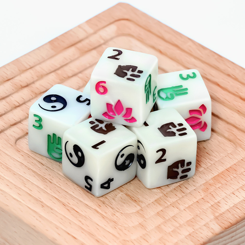 6 sztuk wielościanowych kości  – Board Game Zen recenzja i cena