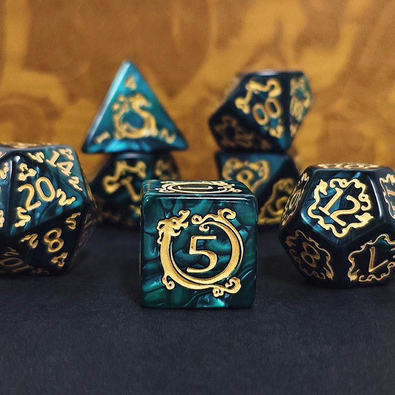 7-częściowy zestaw kości DND z – Board Game Dnd recenzja i cena