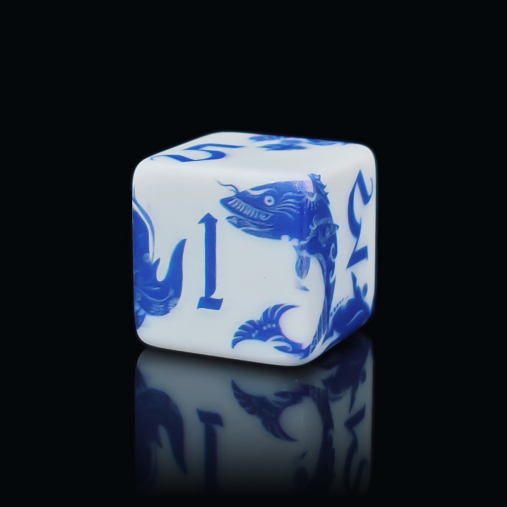 12 sztuk niebiesko-białych koś – Board Game Dnd recenzja i cena
