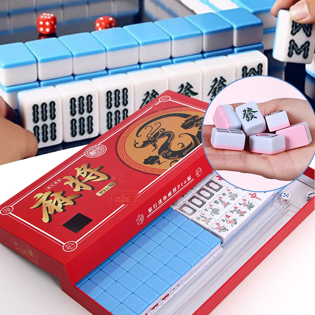 Przenośny Mini Zestaw Mahjong  – Board Game Family recenzja i cena
